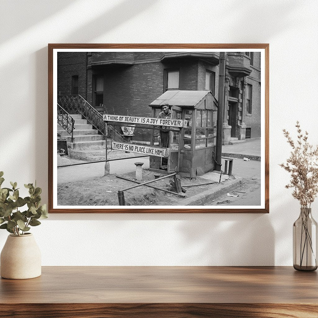 Candy Stand in Southside Chicago April 1941 High Quality Image