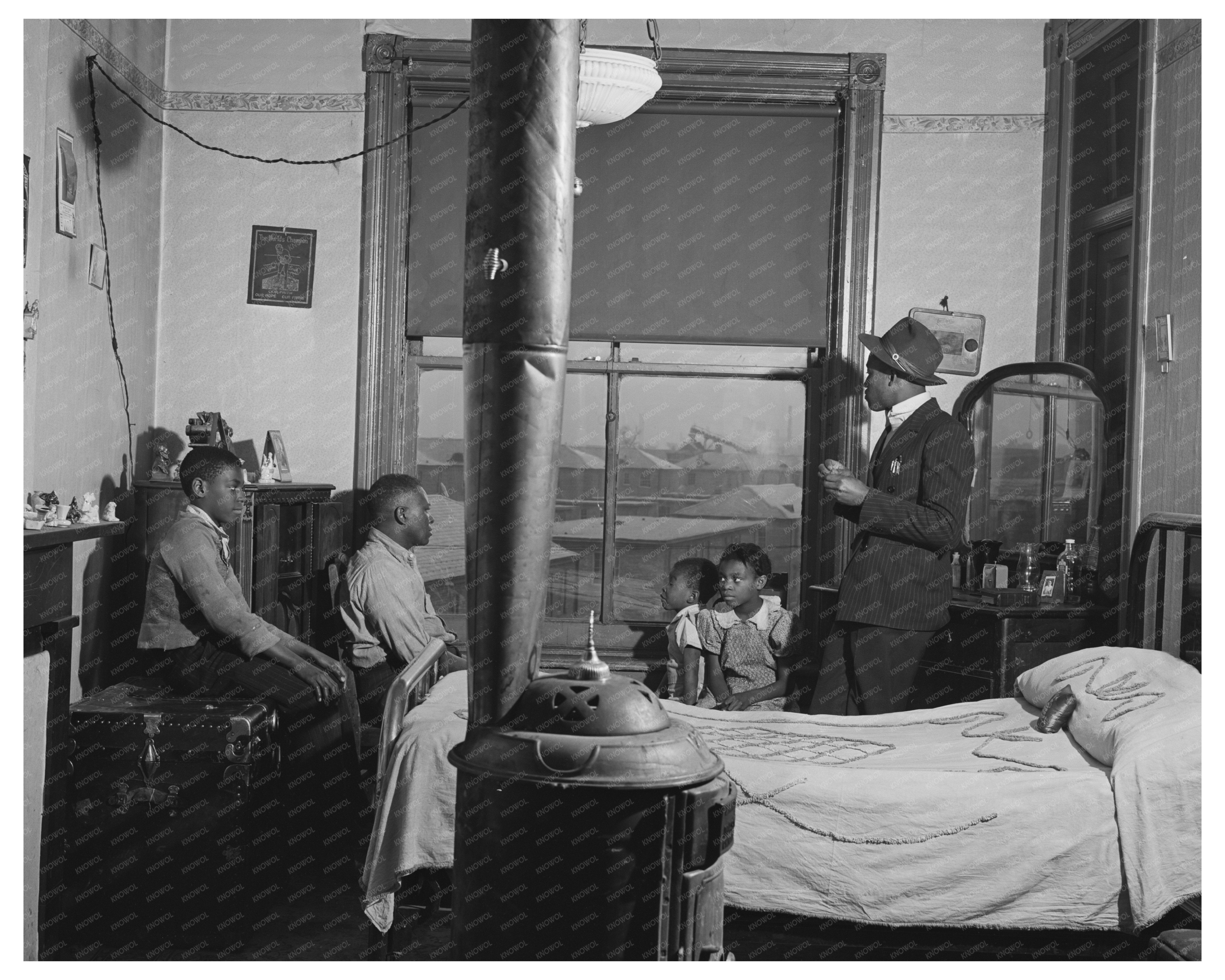 Chicago Apartment Interior April 1941 with Ida B Wells Project