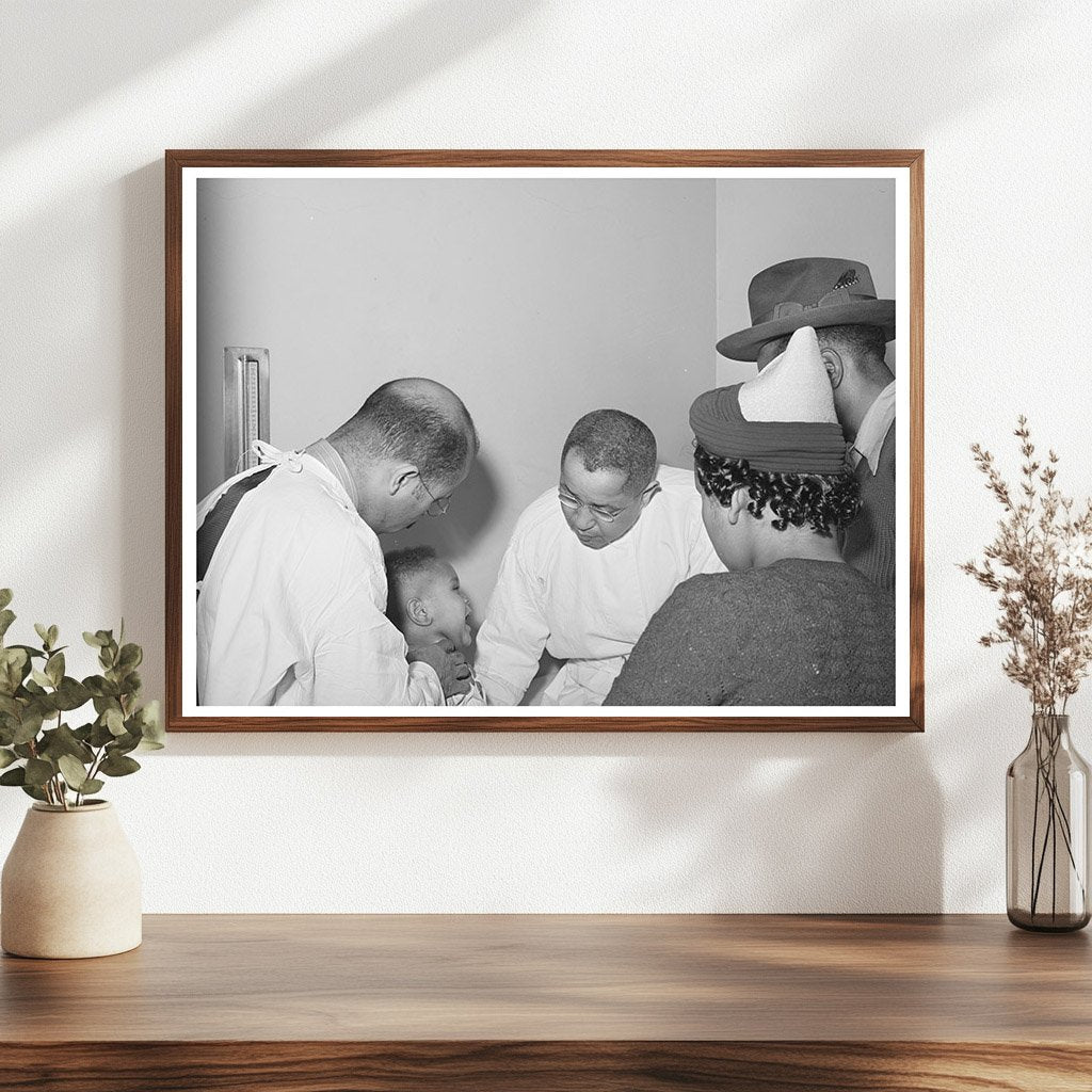 Doctors Examine Baby at Chicago Hospital April 1941