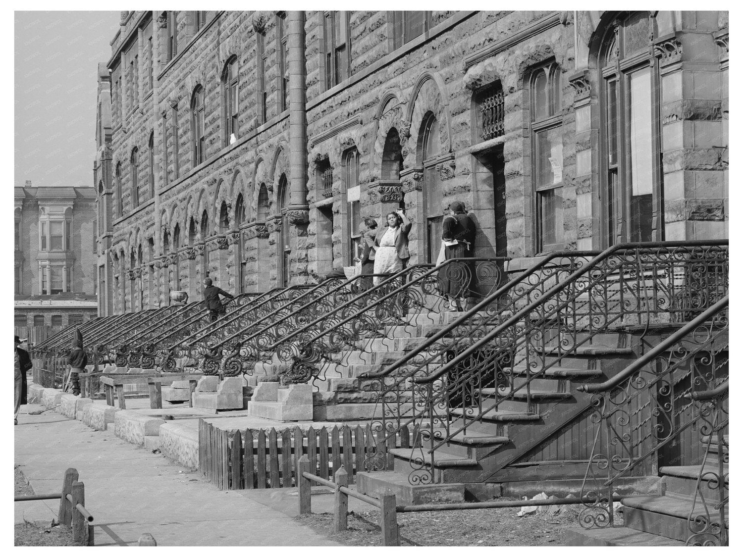 Vintage Urban Scene Southside Chicago 1941