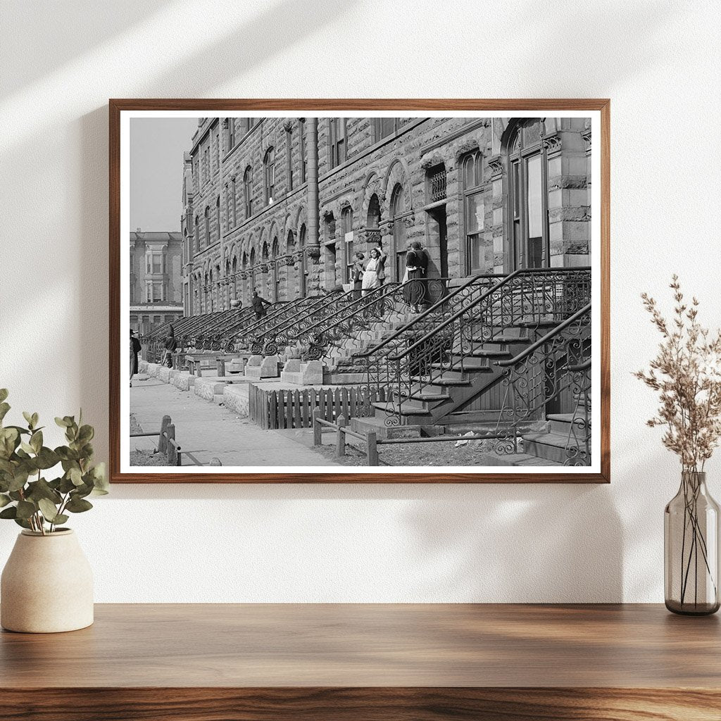 Vintage Urban Scene Southside Chicago 1941