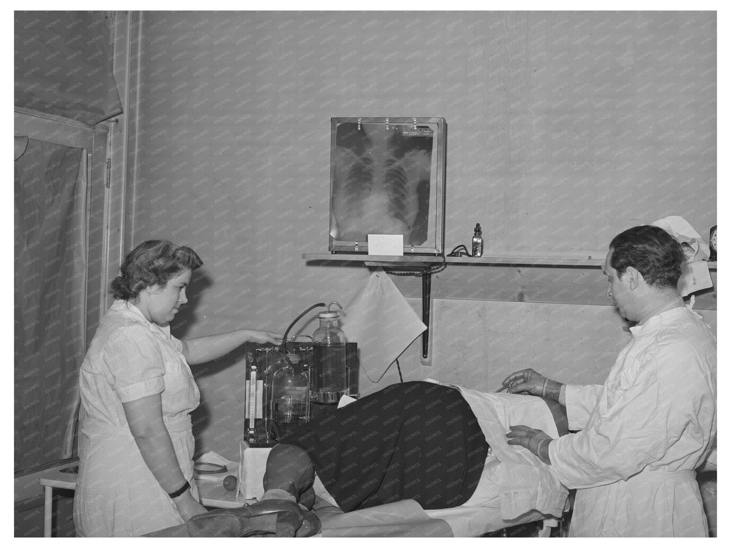 Pneumothorax Treatment in Chicago Tuberculosis Sanitarium 1941