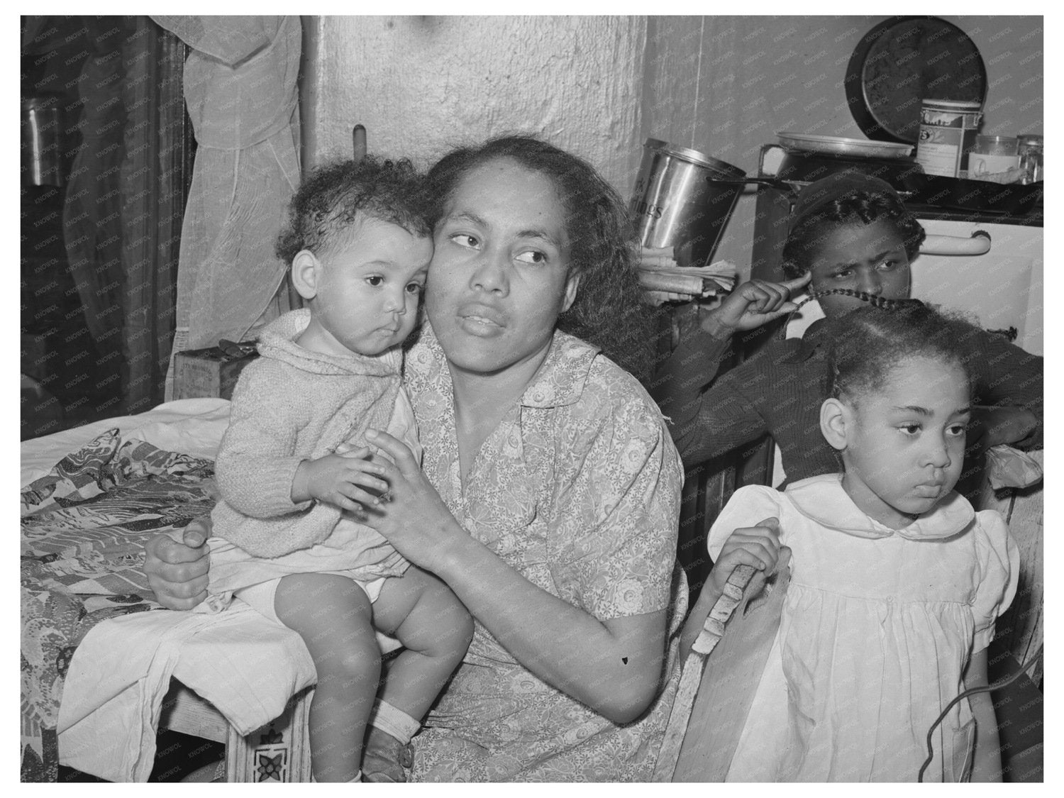 Chicago Family Life April 1941 Vintage Photograph