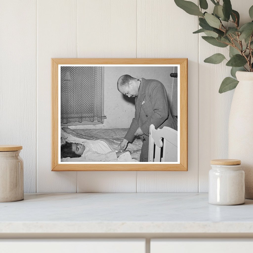 Doctor Examines Patient at Home Chicago 1941