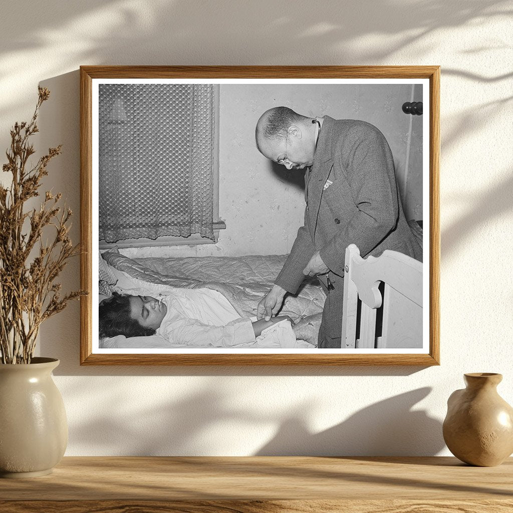Doctor Examines Patient at Home Chicago 1941