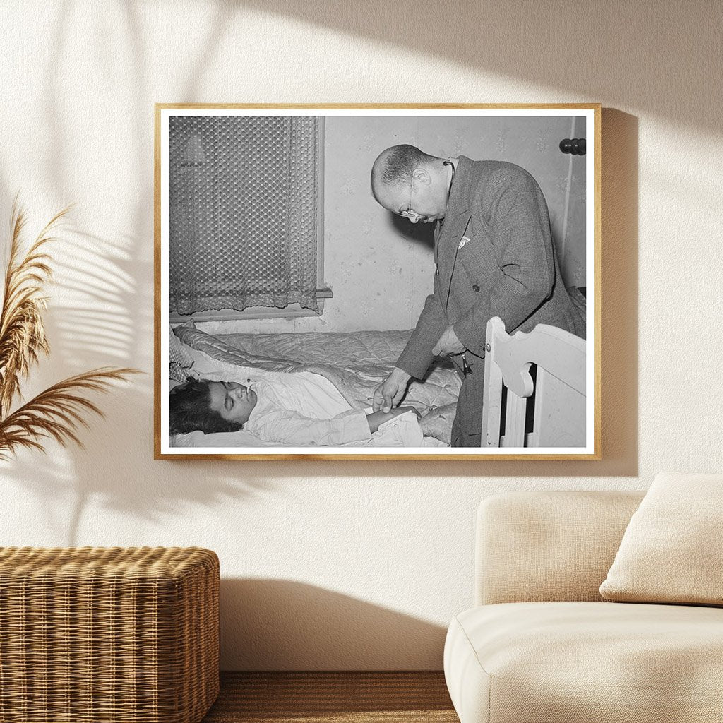 Doctor Examines Patient at Home Chicago 1941