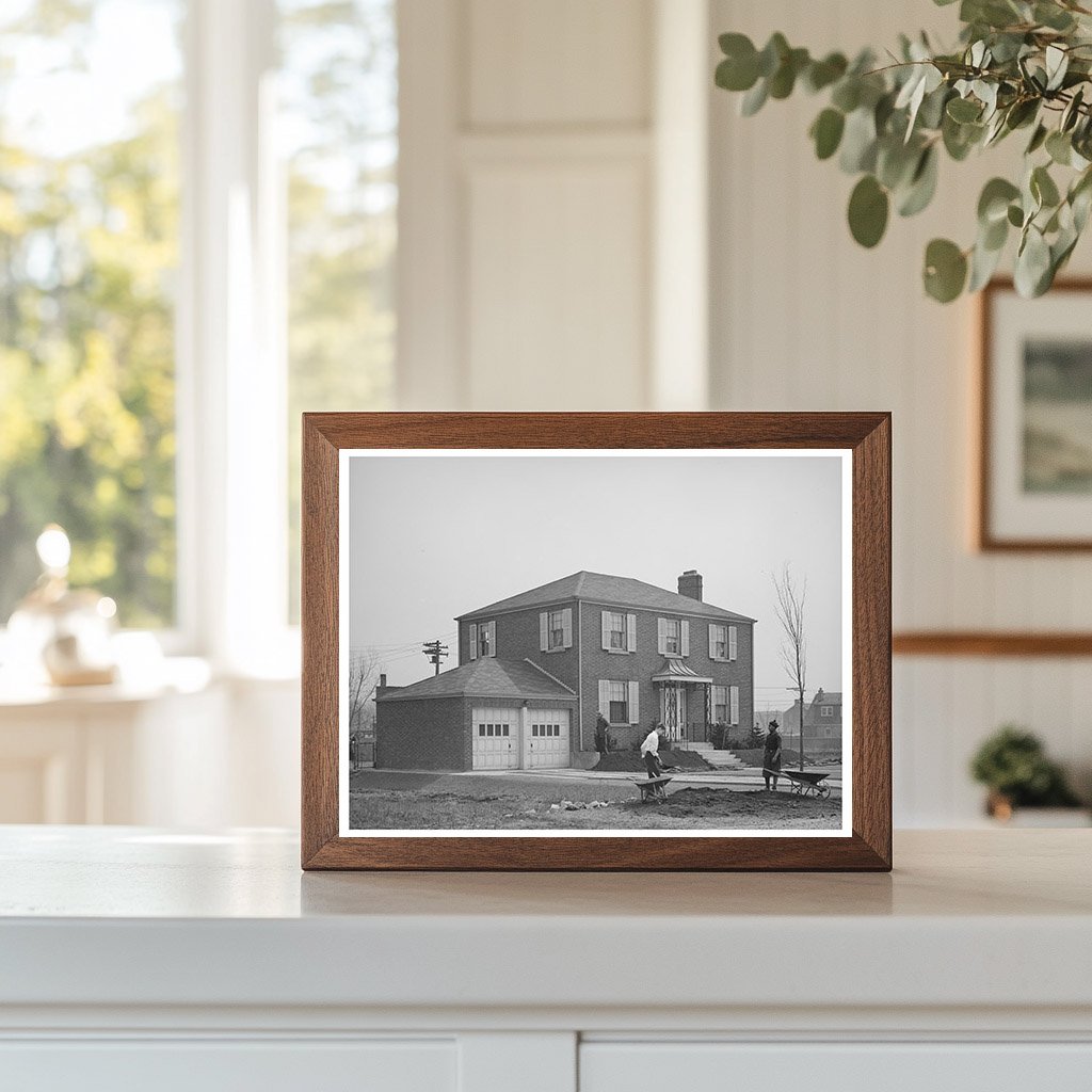 South Side Chicago Home April 1941 Vintage Photograph