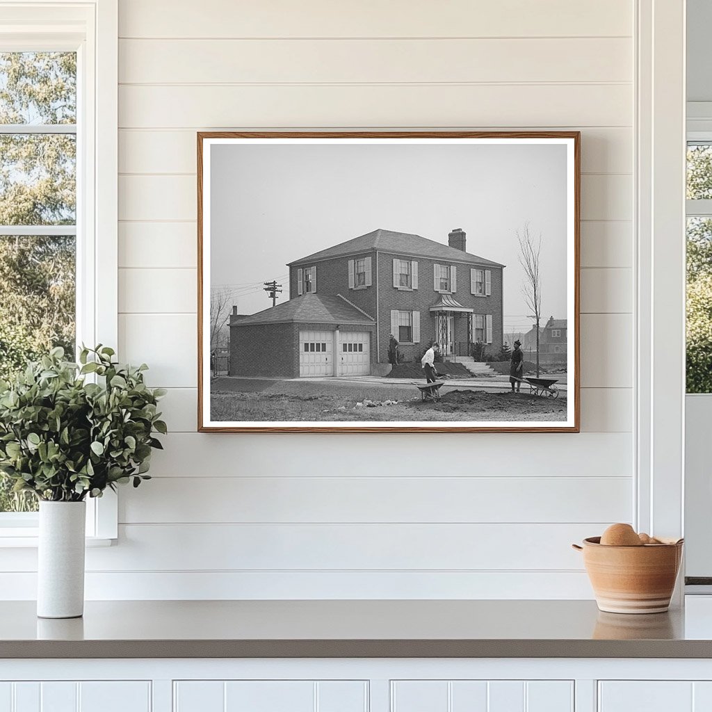 South Side Chicago Home April 1941 Vintage Photograph