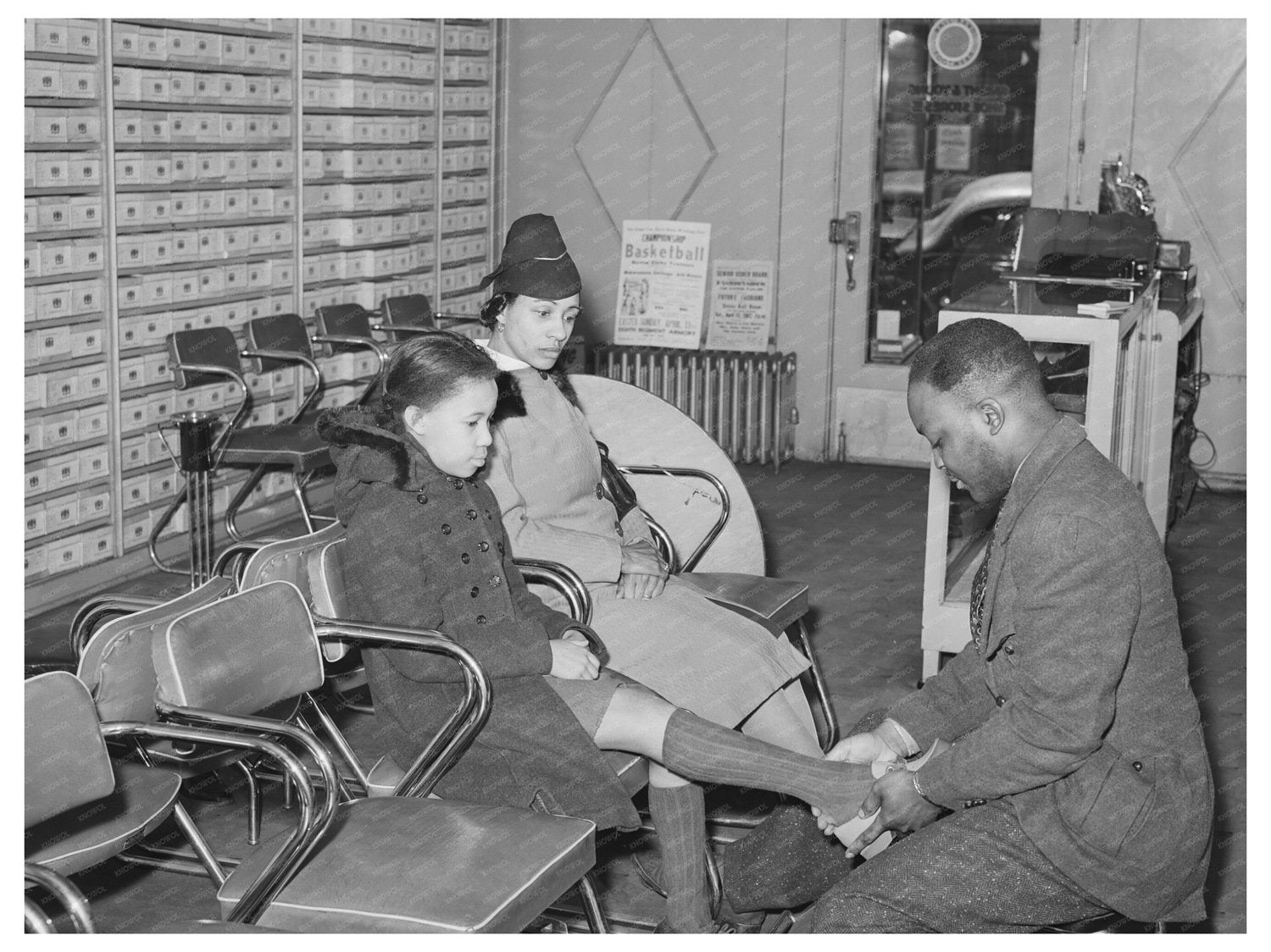 Shoe Store for African American Customers Chicago 1941