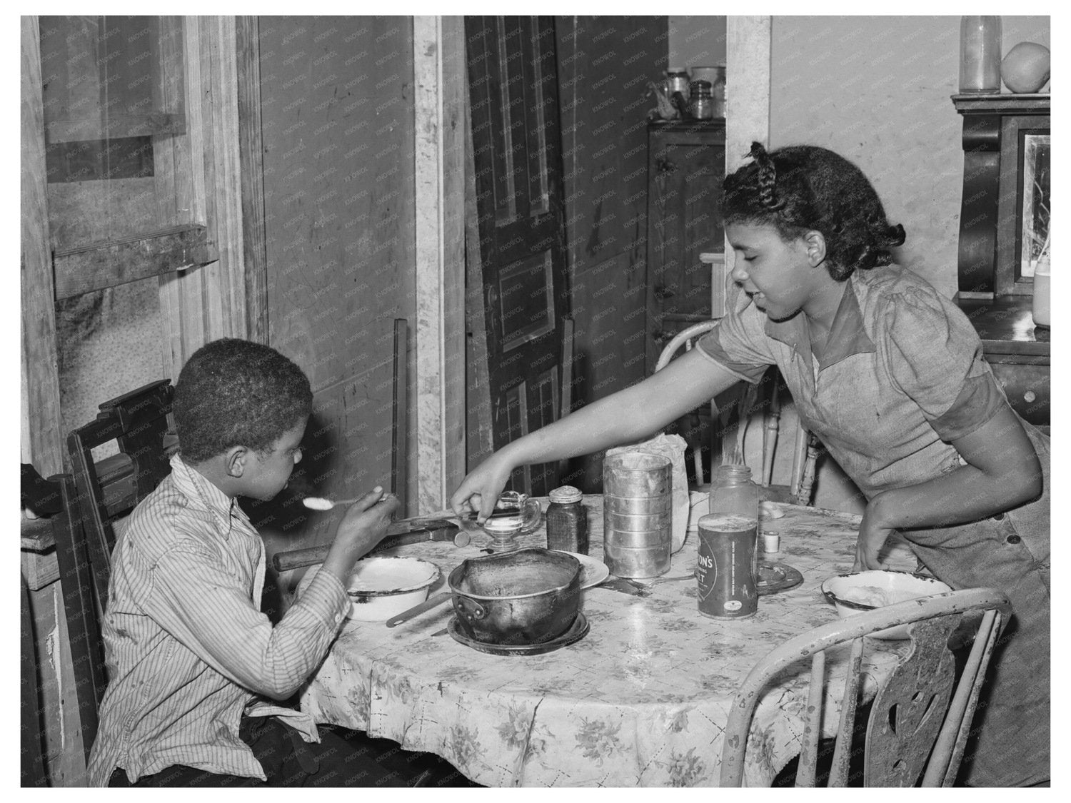 Children in Chicago April 1941 Urban Life Photograph