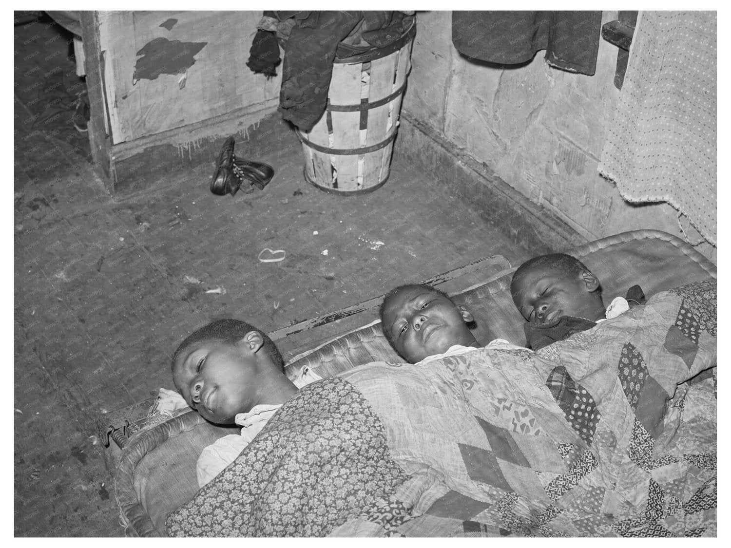 Children Resting in Southside Chicago April 1941