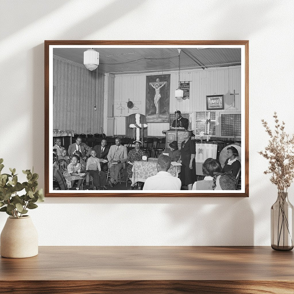 Baptist Church Storefront Easter Morning Chicago 1941