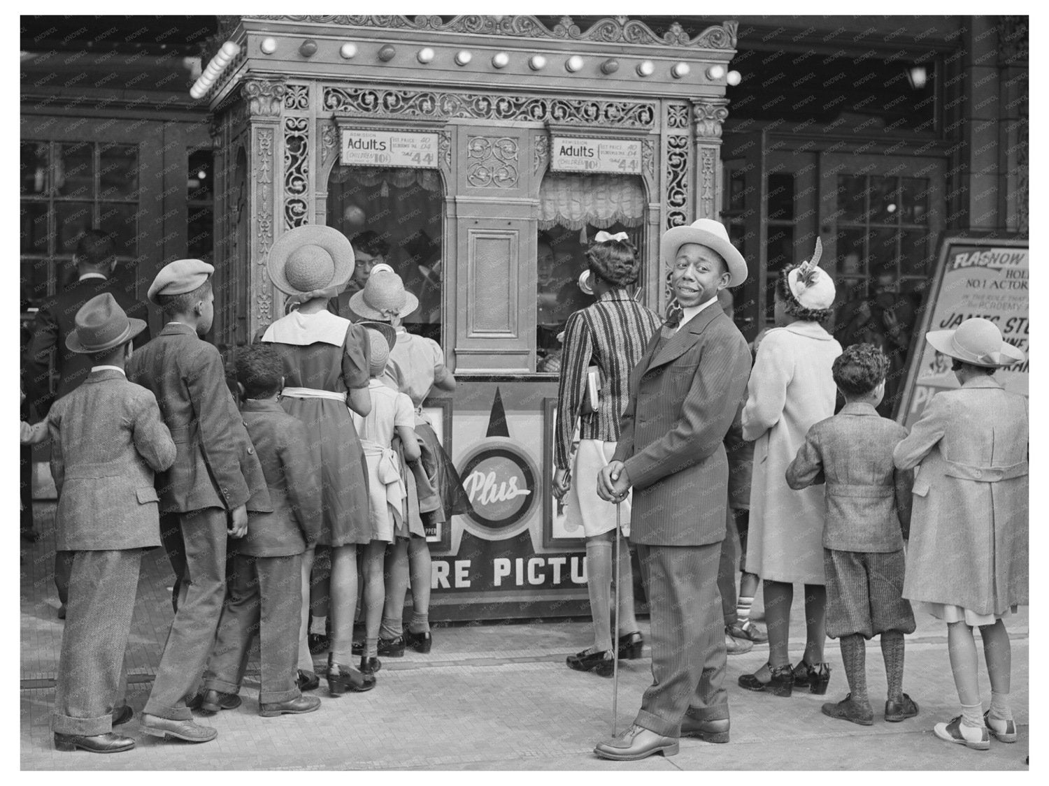 Chicago Movie Theater Street Scene April 1941