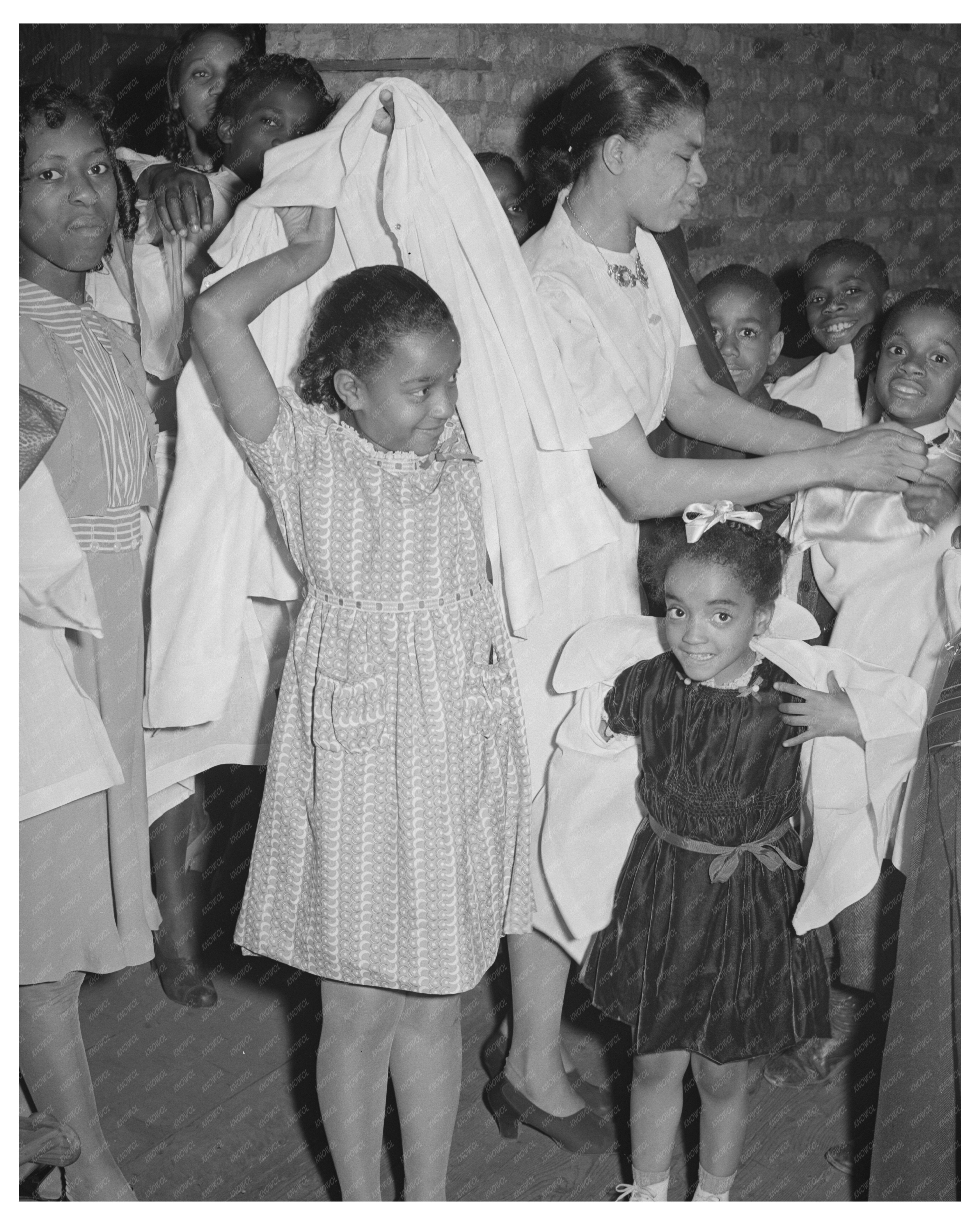 Children in Choir Robes at Chicago Church 1941