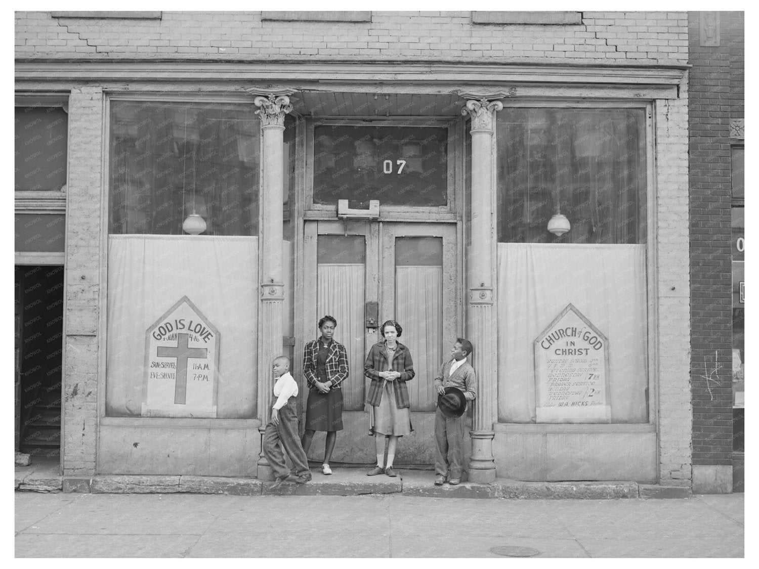 Storefront Church in Chicago April 1941 FSA Collection