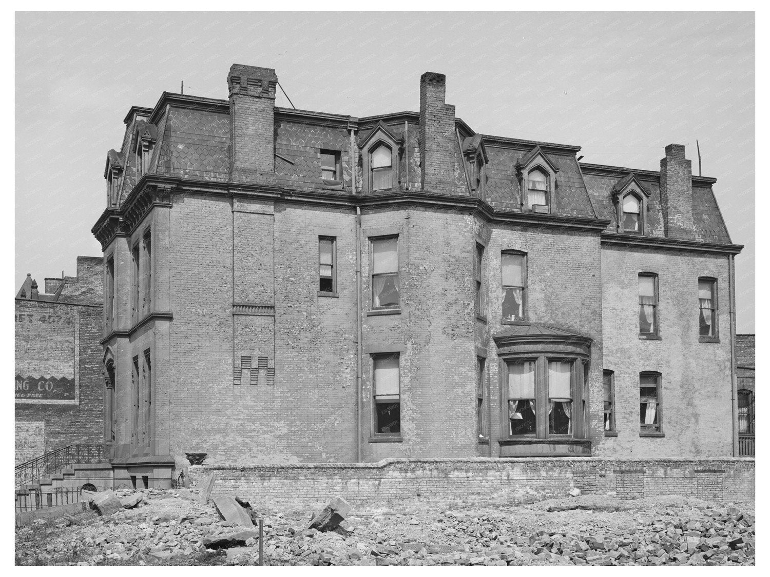 Chicago Apartment Building 1941 Vintage Photograph