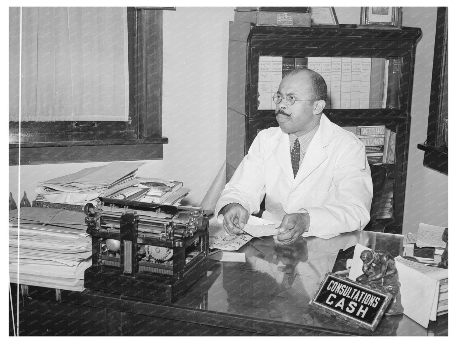 Doctor in Southside Chicago Office April 1941