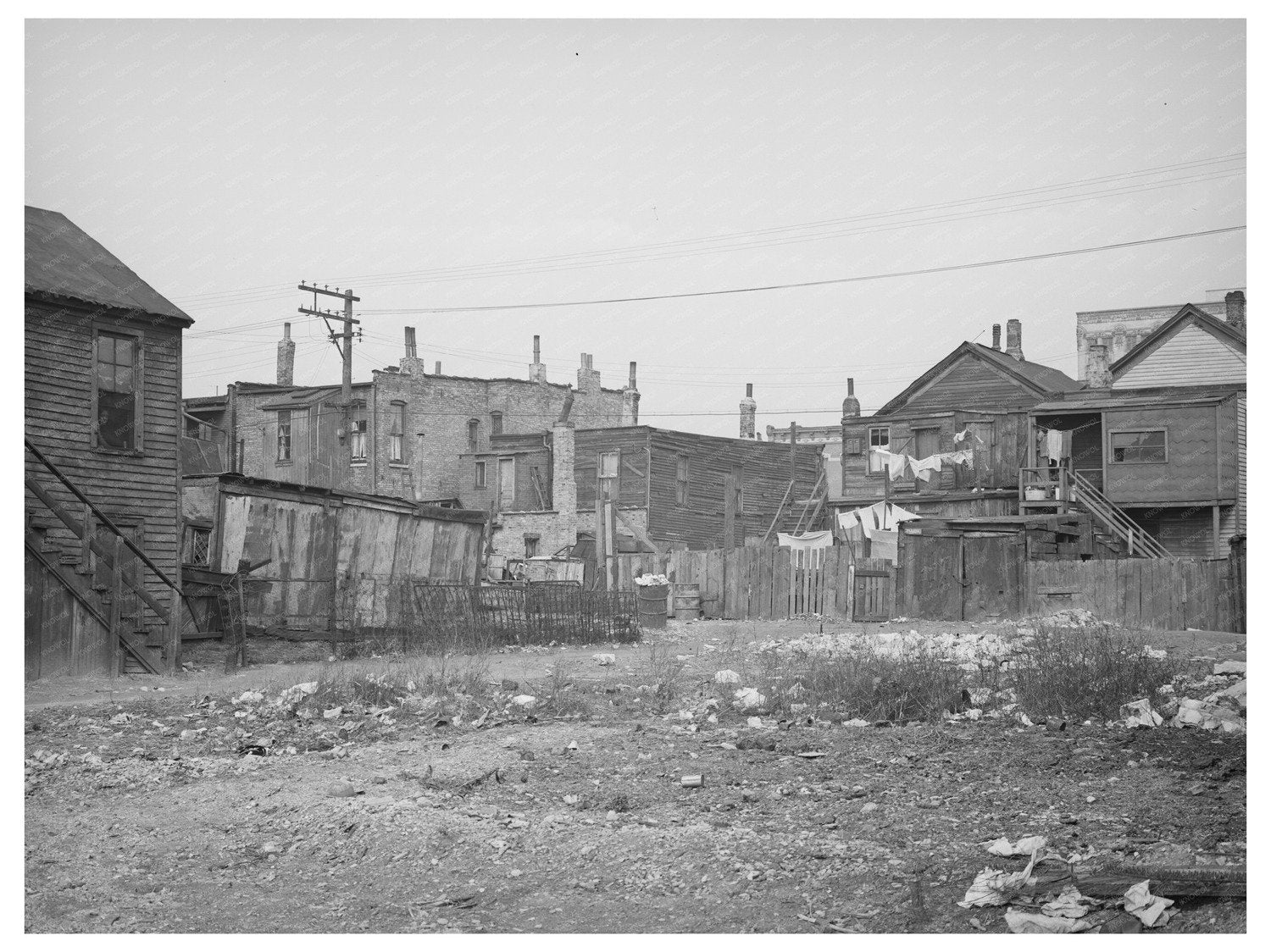 Vintage 1941 Southside Chicago Apartment Building Photo