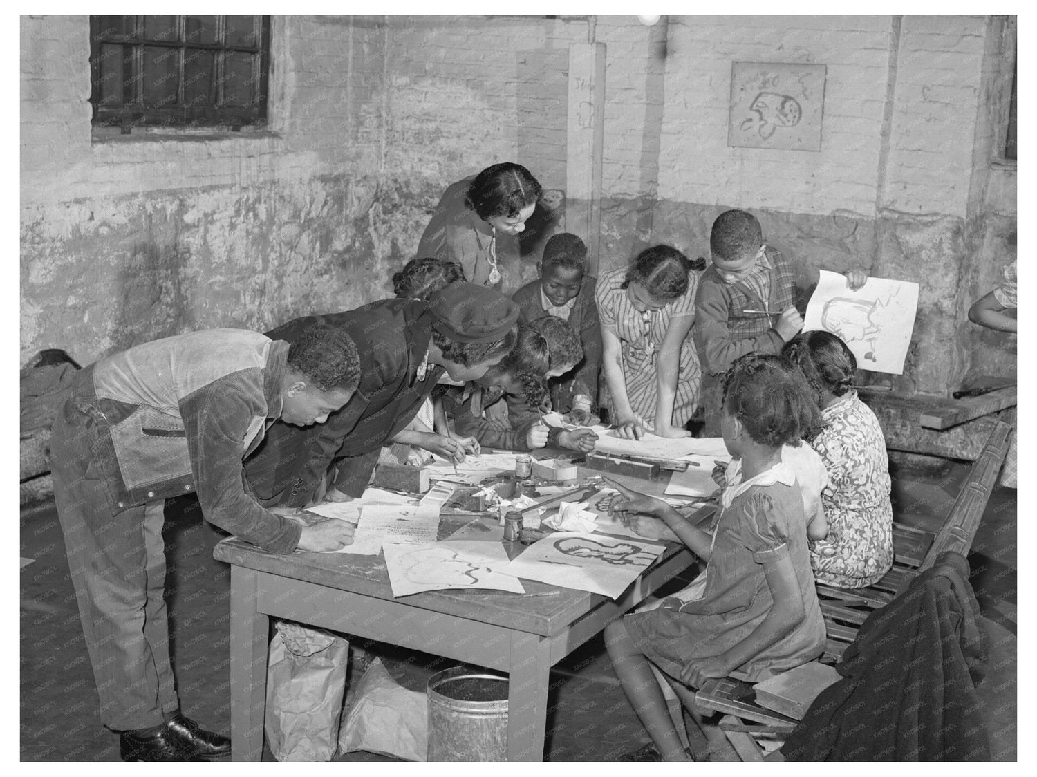 Art Training at Good Shepherd Community Center Chicago 1941