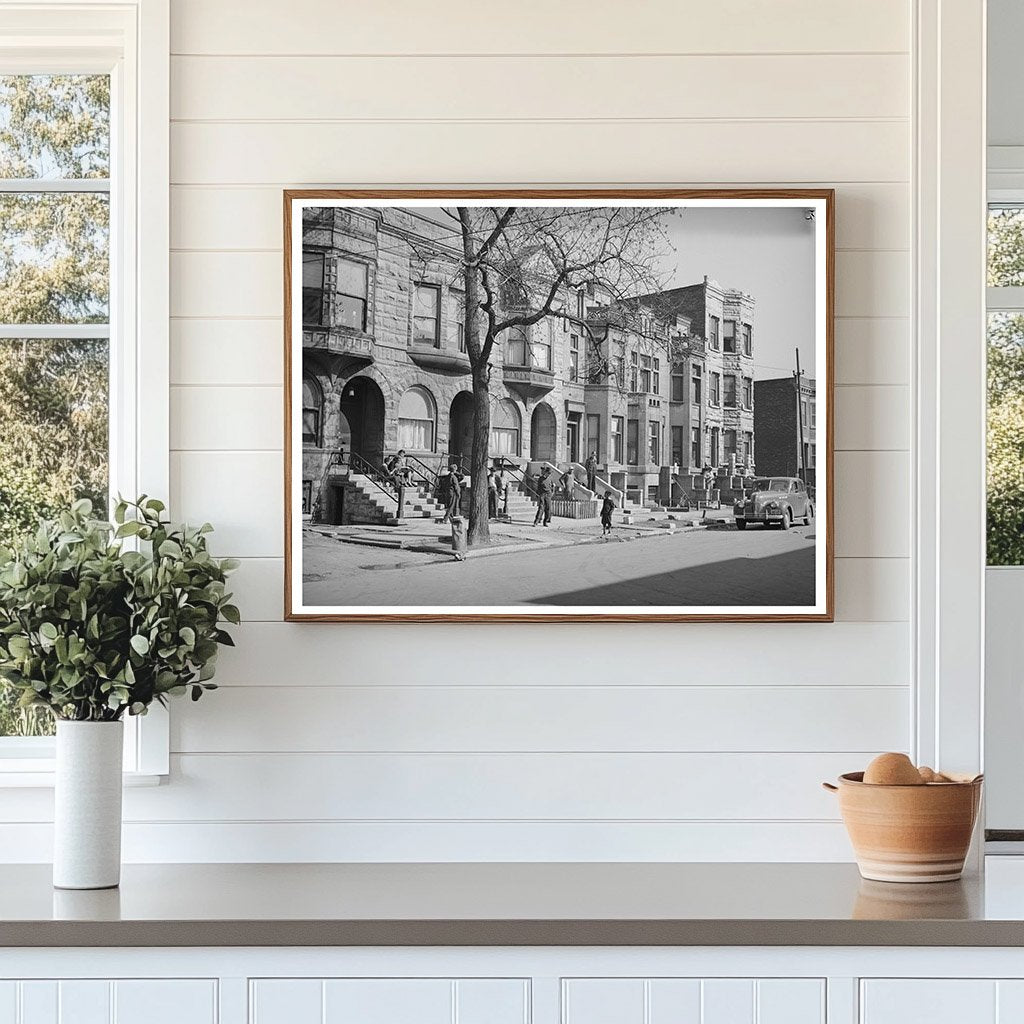 Chicago Brownstone Houses 1941 FSA/OWI Collection