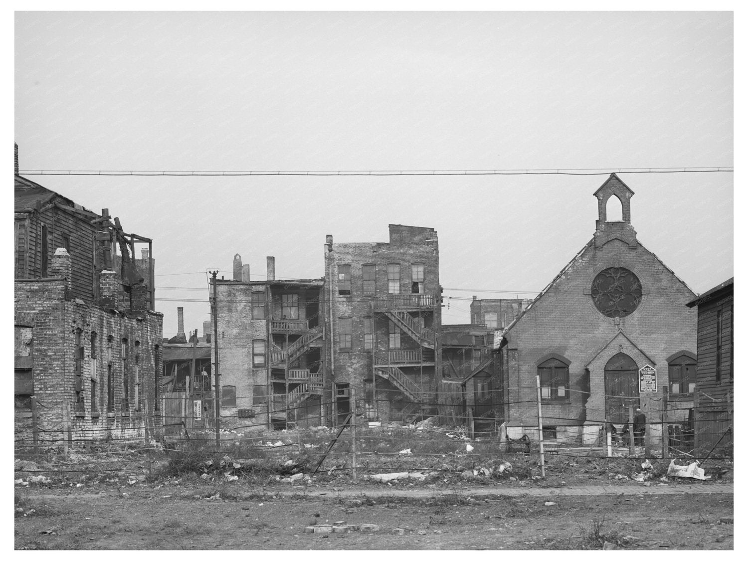 Chicago Daily Life April 1941 Vintage Photograph