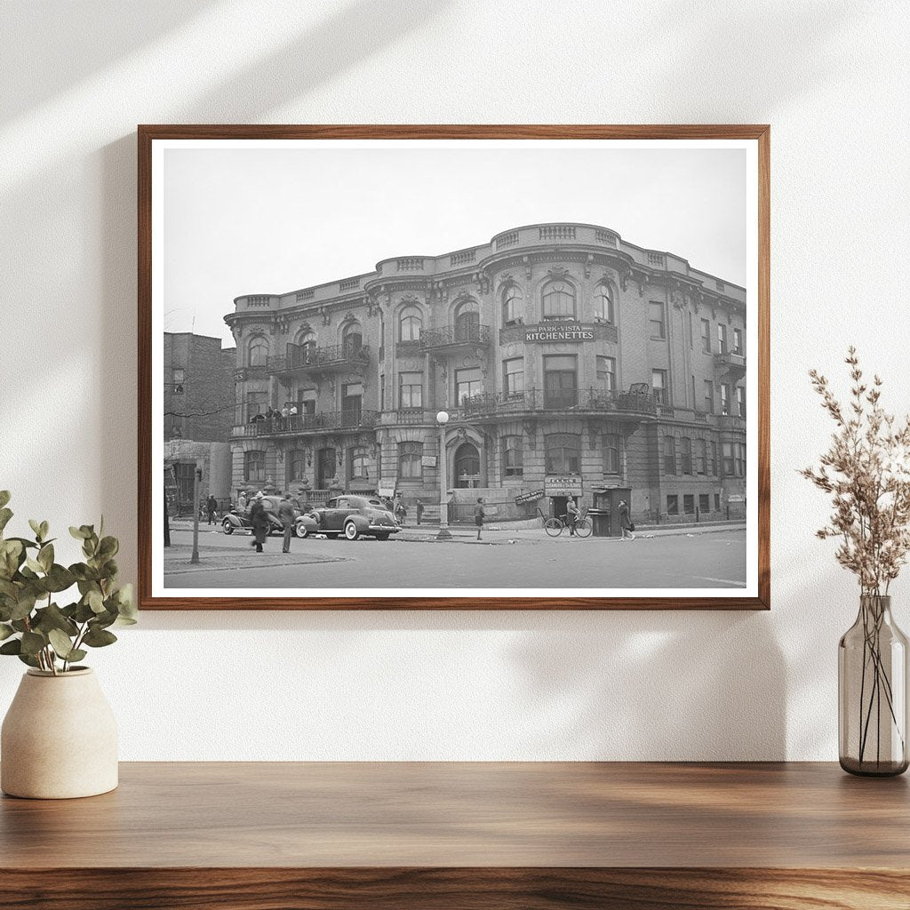 1941 Vintage Photograph of Kitchenette Apartments Chicago