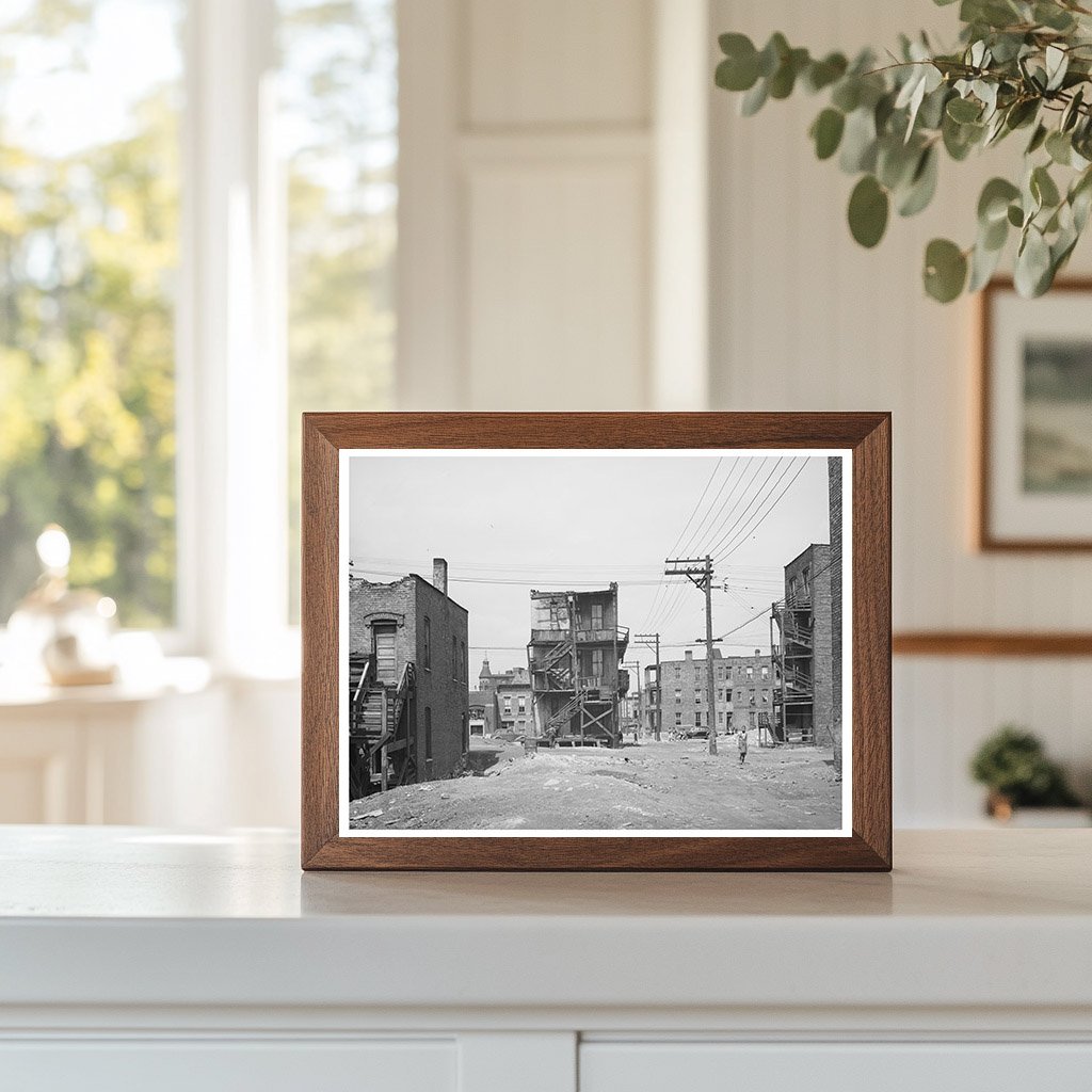 Chicago Housing Conditions April 1941 Vintage Photograph