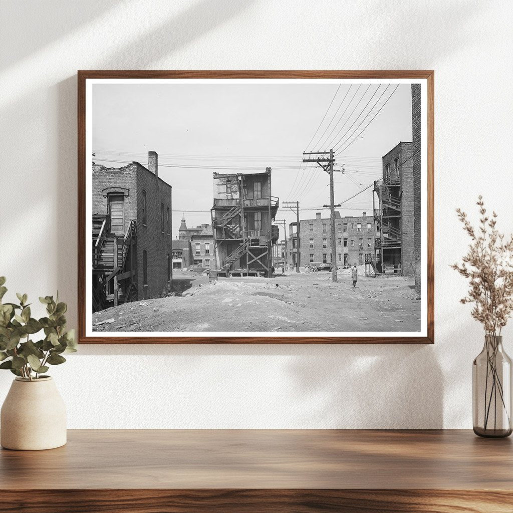 Chicago Housing Conditions April 1941 Vintage Photograph
