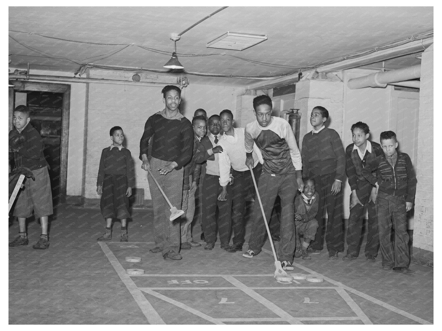 Vintage Shuffleboard at Good Shepherd Community Center 1941