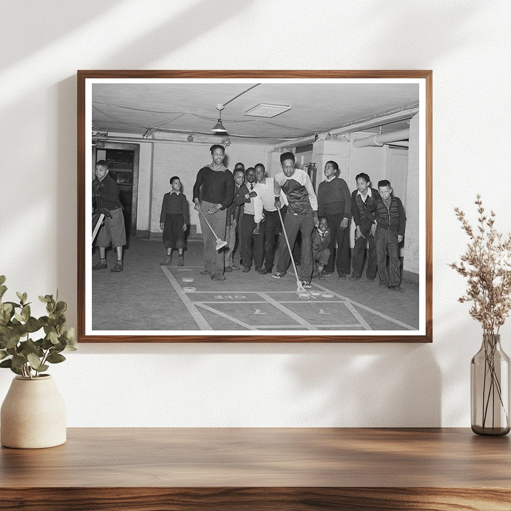 Vintage Shuffleboard at Good Shepherd Community Center 1941