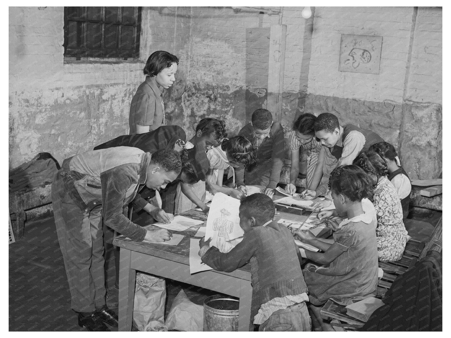 Art Training Session at Good Shepherd Community Center 1941