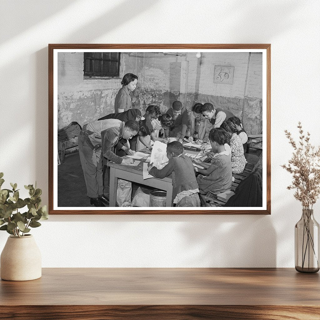 Art Training Session at Good Shepherd Community Center 1941