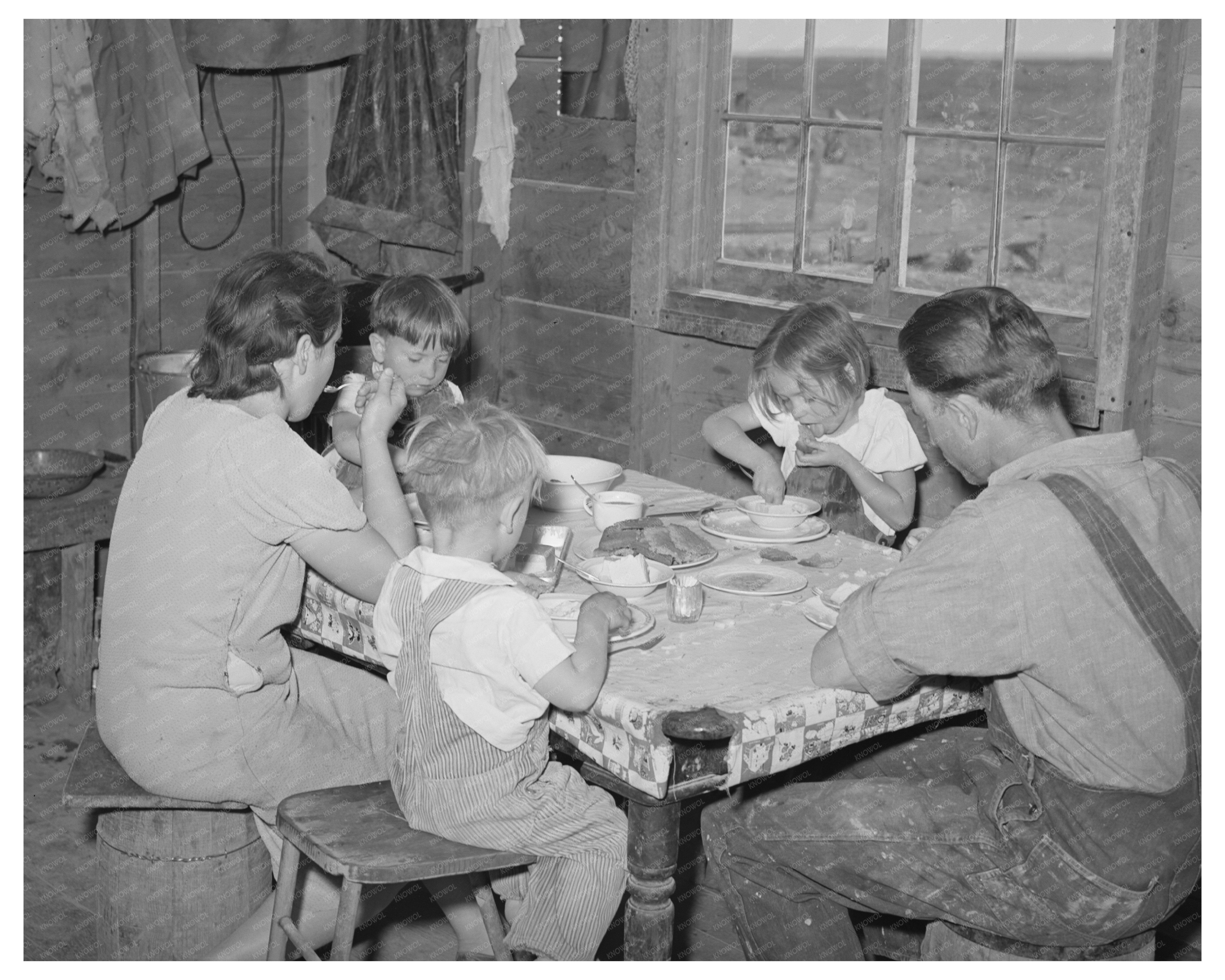 Ray Halstead Family Dinner in Malheur County Oregon 1941