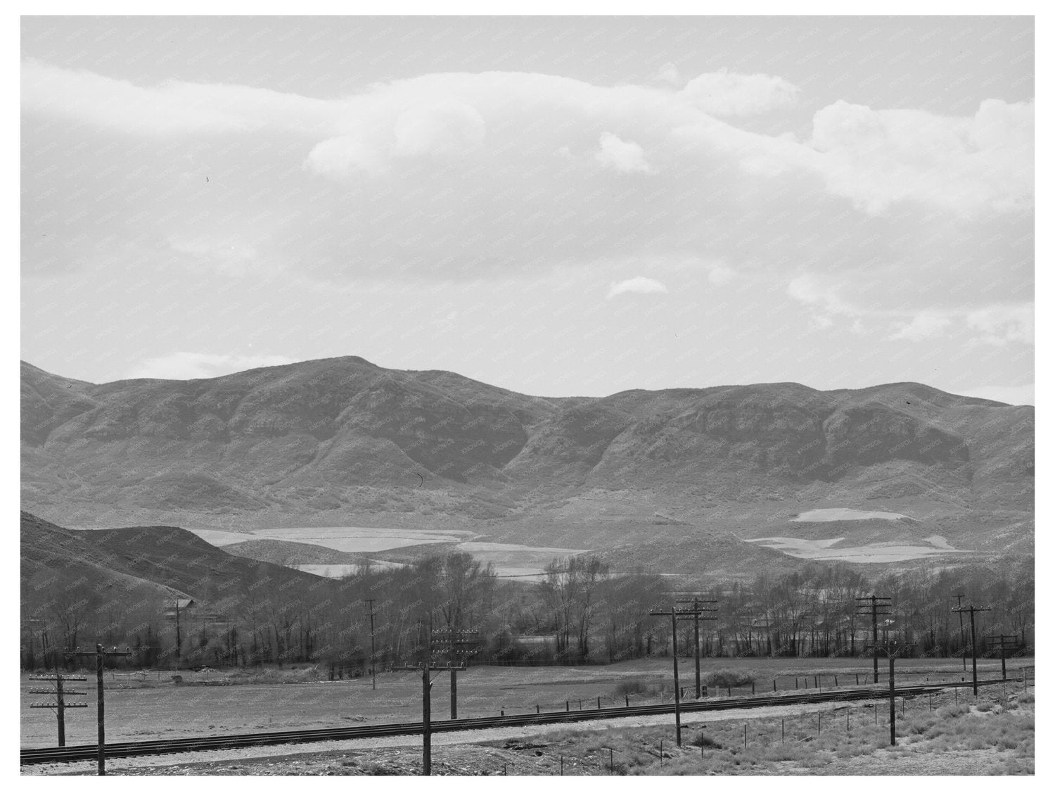 Henefer Utah Agricultural Landscape May 1941
