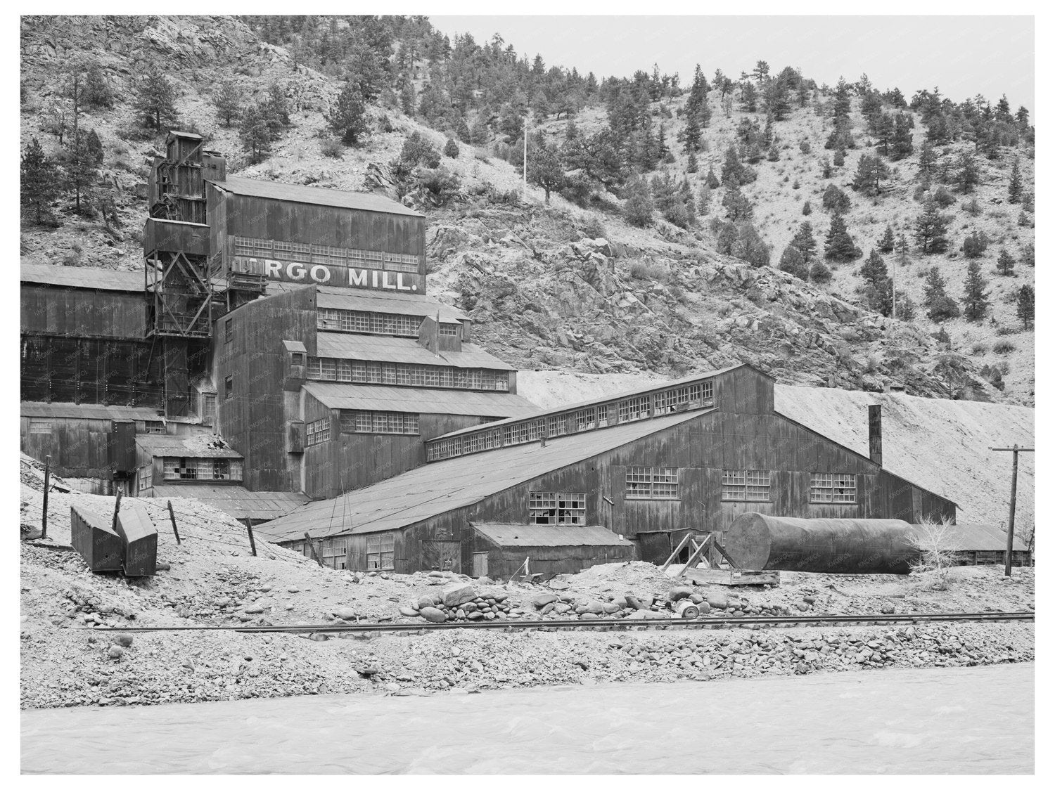 Gold Mill Remains Idaho Springs Colorado May 1941
