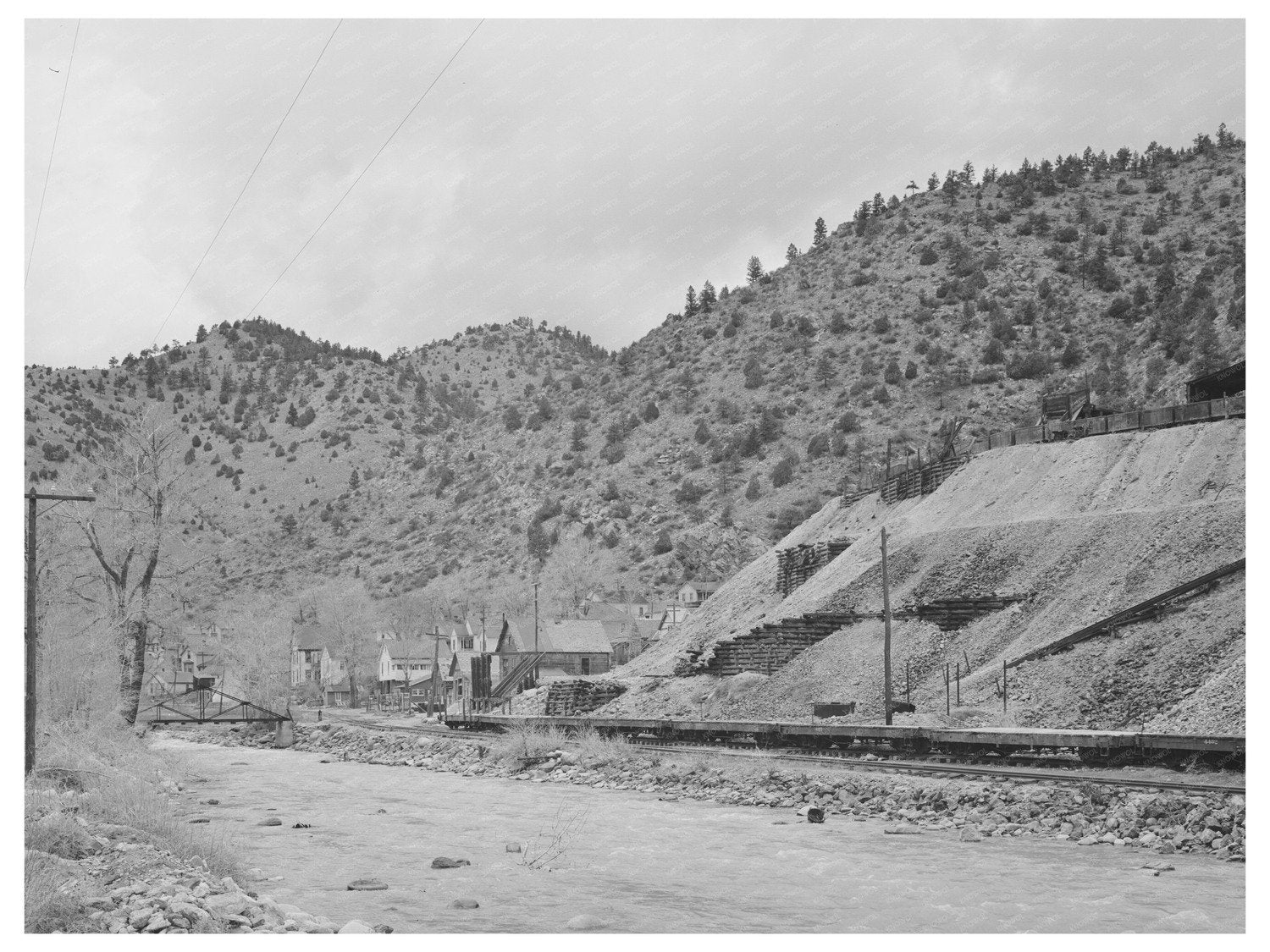 Idaho Springs Gold Mill Tailings May 1941 Image