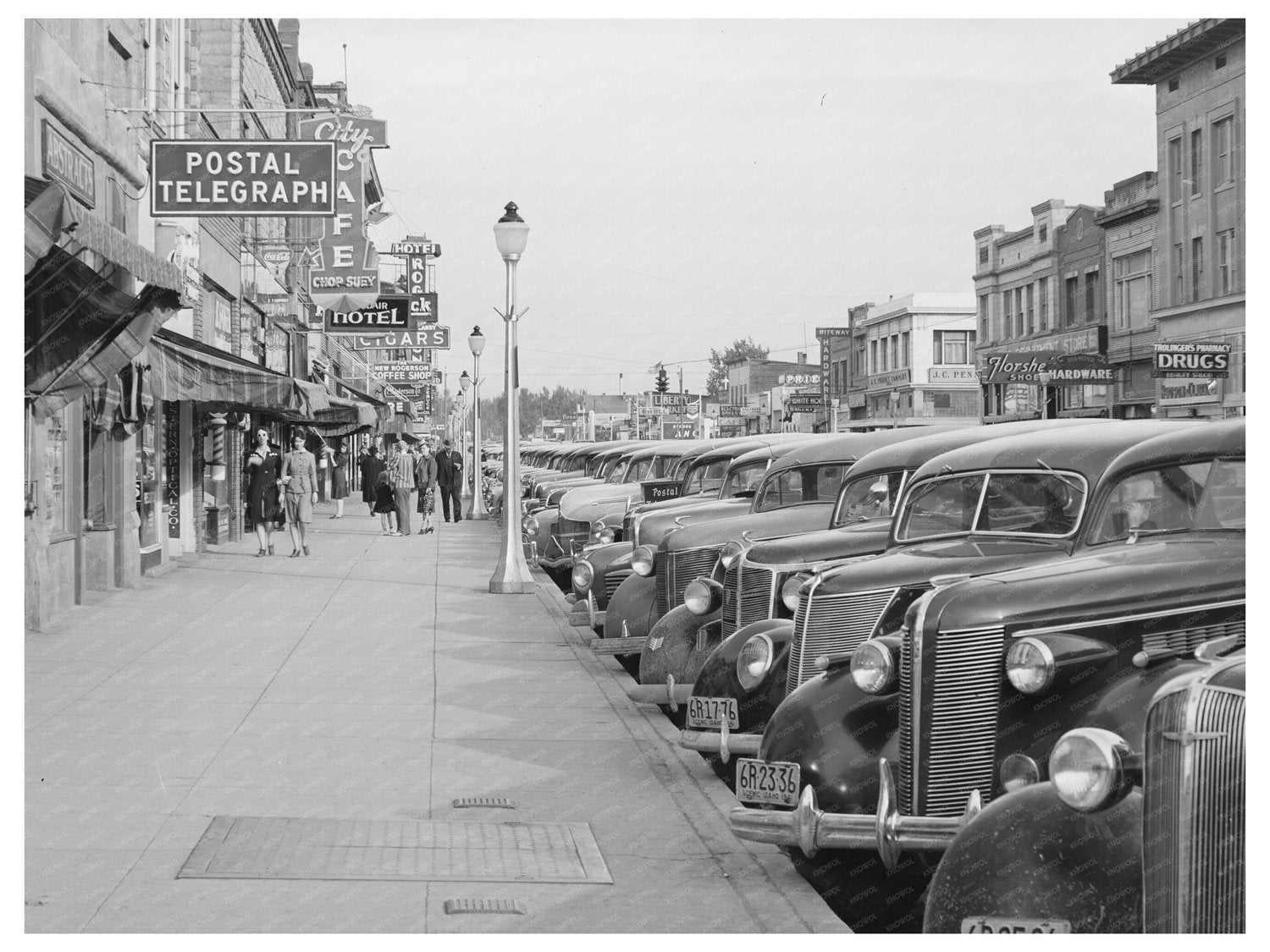 Main Street Twin Falls Idaho 1941 Sugar Beet Factory Cannery