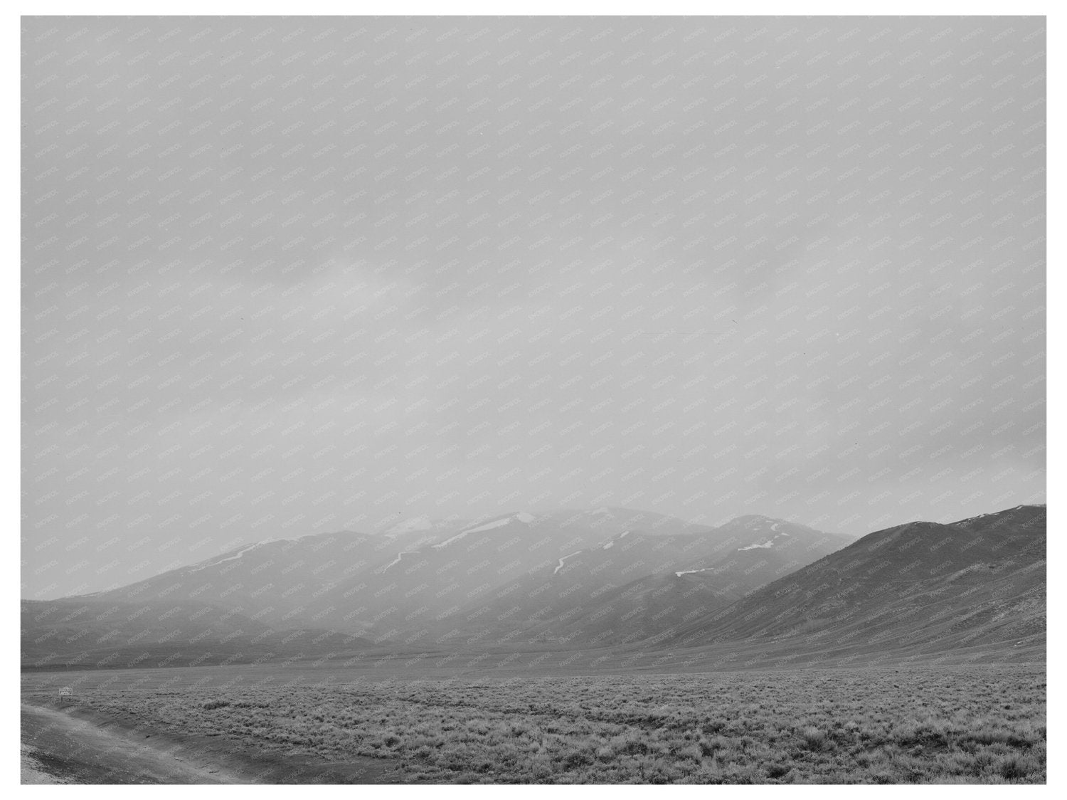 Uinta Mountains Spring Light Snowfall Utah May 1941