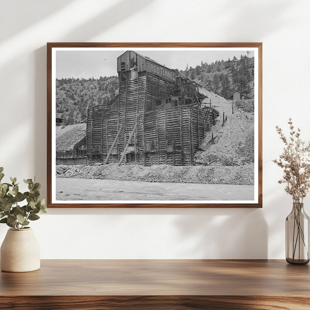 Abandoned Gold Mill in Idaho Springs Colorado 1941