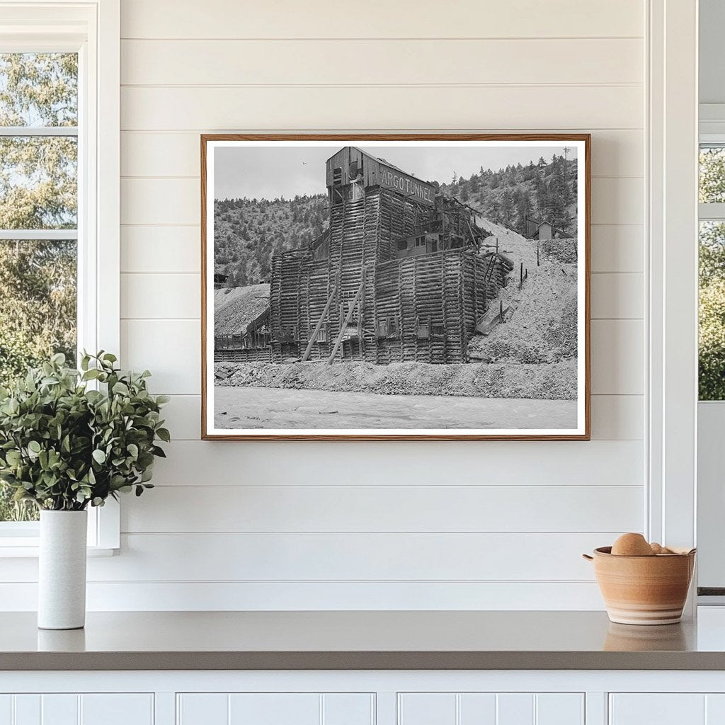 Abandoned Gold Mill in Idaho Springs Colorado 1941