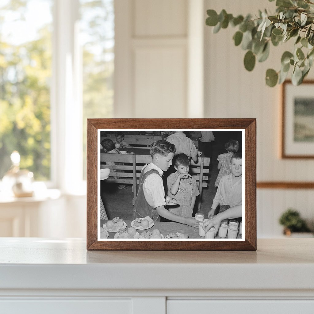 Schoolchildren Lunch at Farm Camp Caldwell Idaho 1941