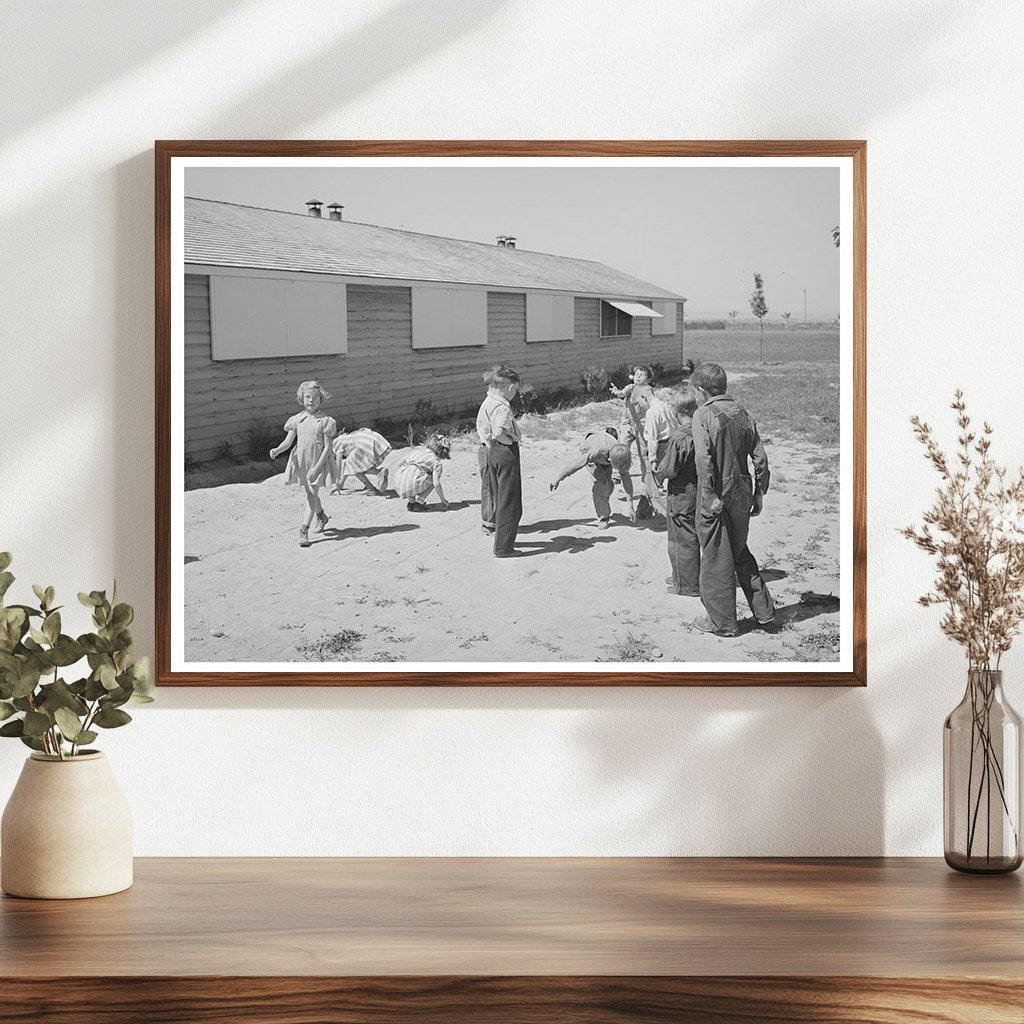 Schoolchildren Playing at Farm Workers Camp Caldwell Idaho 1941