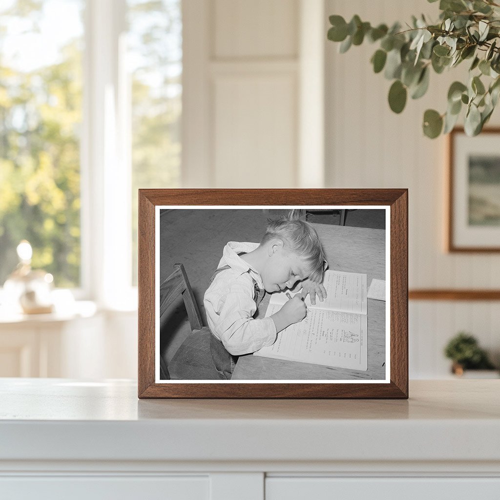 Schoolgirl in Caldwell Idaho Farm Workers Camp 1941