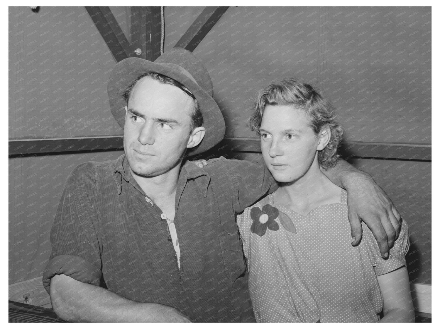 Farm Worker and Wife at Idaho Labor Camp 1941