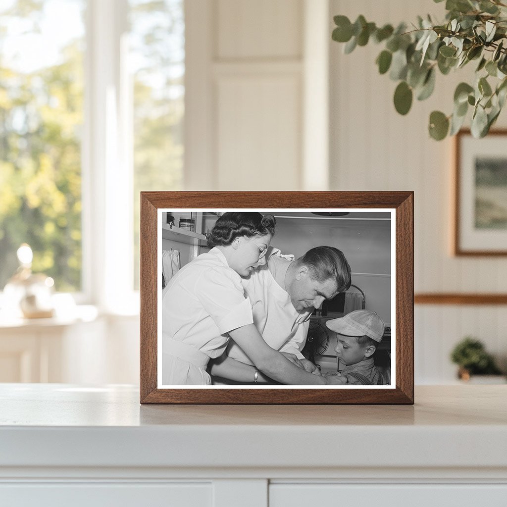 Doctor and Nurse at Migratory Labor Camp Wilder Idaho 1941