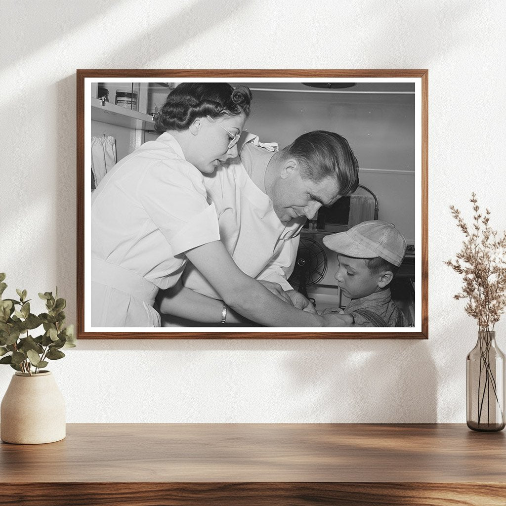 Doctor and Nurse at Migratory Labor Camp Wilder Idaho 1941