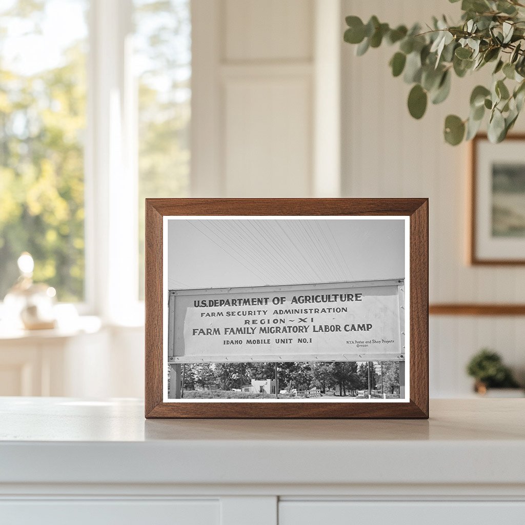 Farm Security Administration Migratory Labor Camp Wilder ID 1941