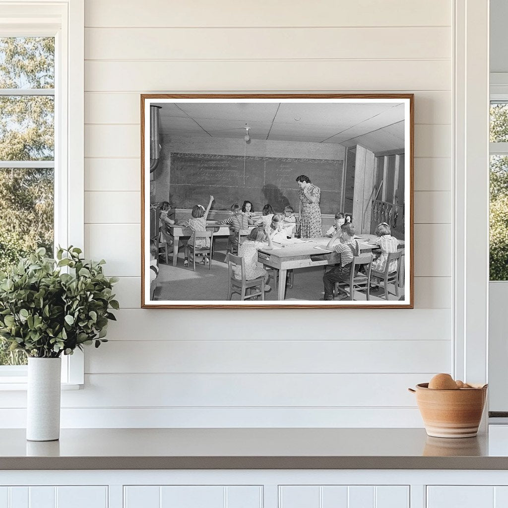 School at FSA Farm Workers Camp Caldwell Idaho May 1941