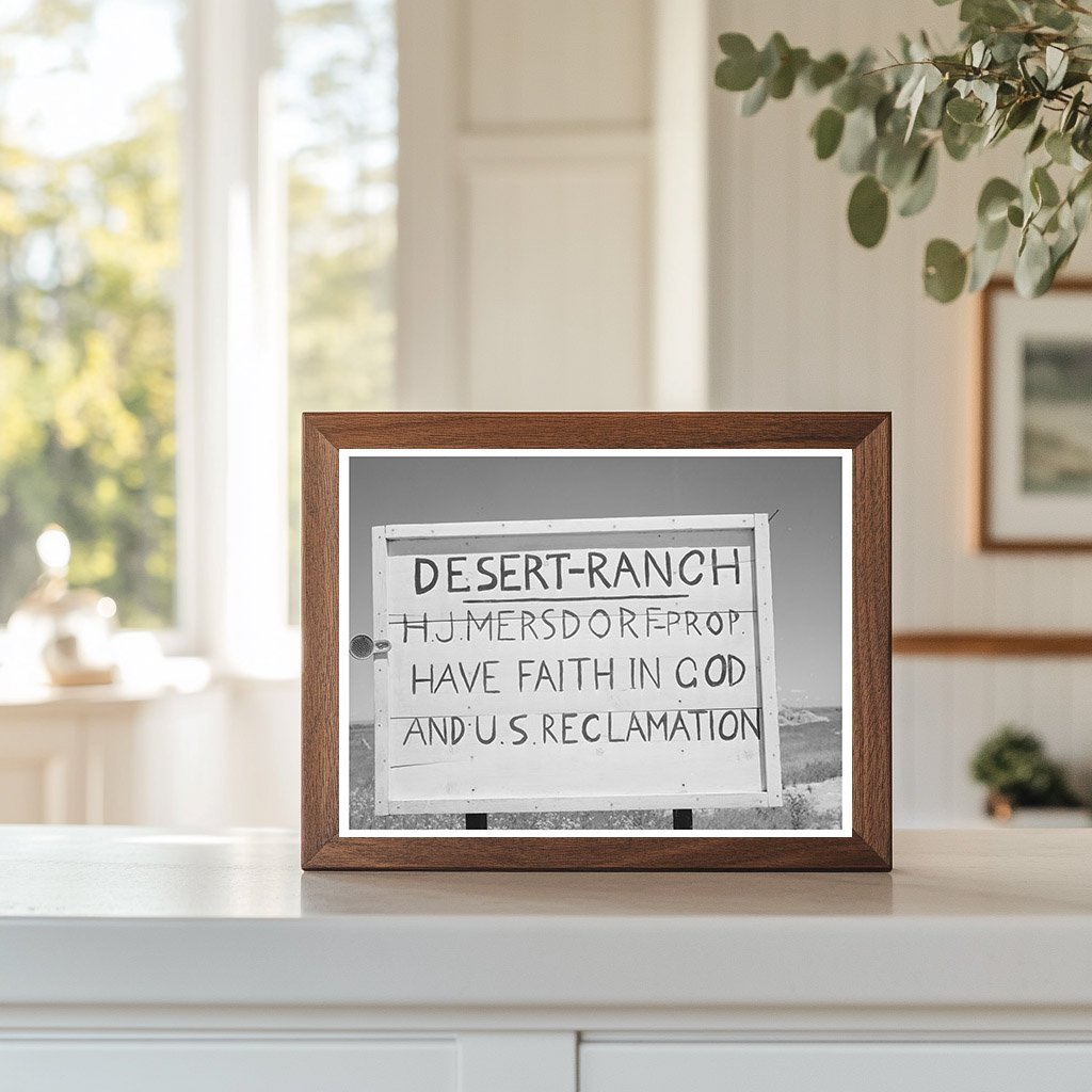 1941 Canyon County Idaho Ranch Water Supply Sign