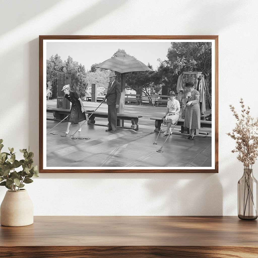 Elderly Shuffleboard Players at Balboa Park May 1941